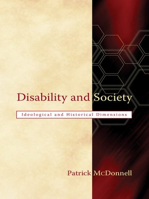 cover image of Disability and Society